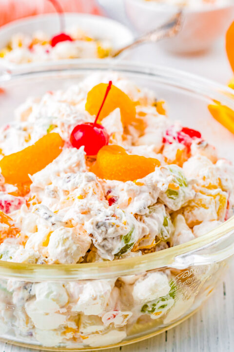 Vanilla Pudding Fruit Salad - Averie Cooks