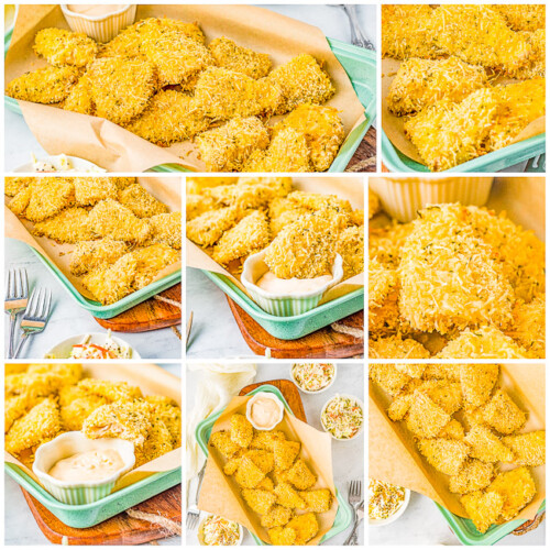 Parmesan Fish Nuggets (+ Dipping Sauce) - Averie Cooks