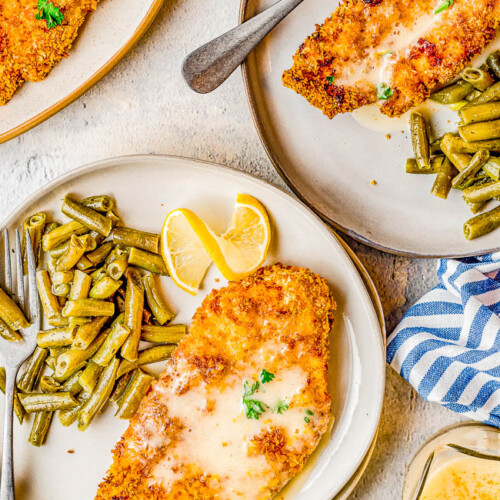 Crispy Air Fryer Breaded Chicken Breasts - Averie Cooks