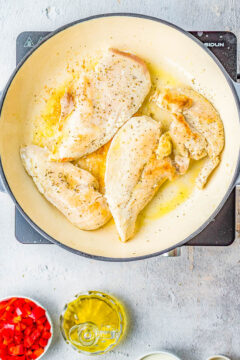 One-Skillet Creamy Tuscan Chicken - Averie Cooks