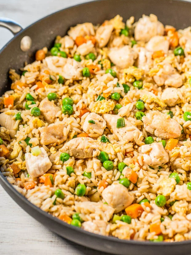 Easy Better-Than-Takeout Chicken Fried Rice - Averie Cooks