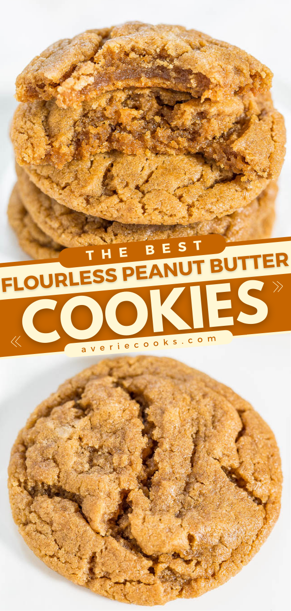 BEST EVER Flourless Peanut Butter Cookies - 63