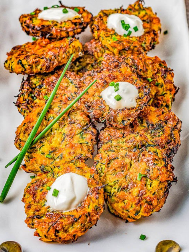 Easy Air Fryer Zucchini Fritters - 95