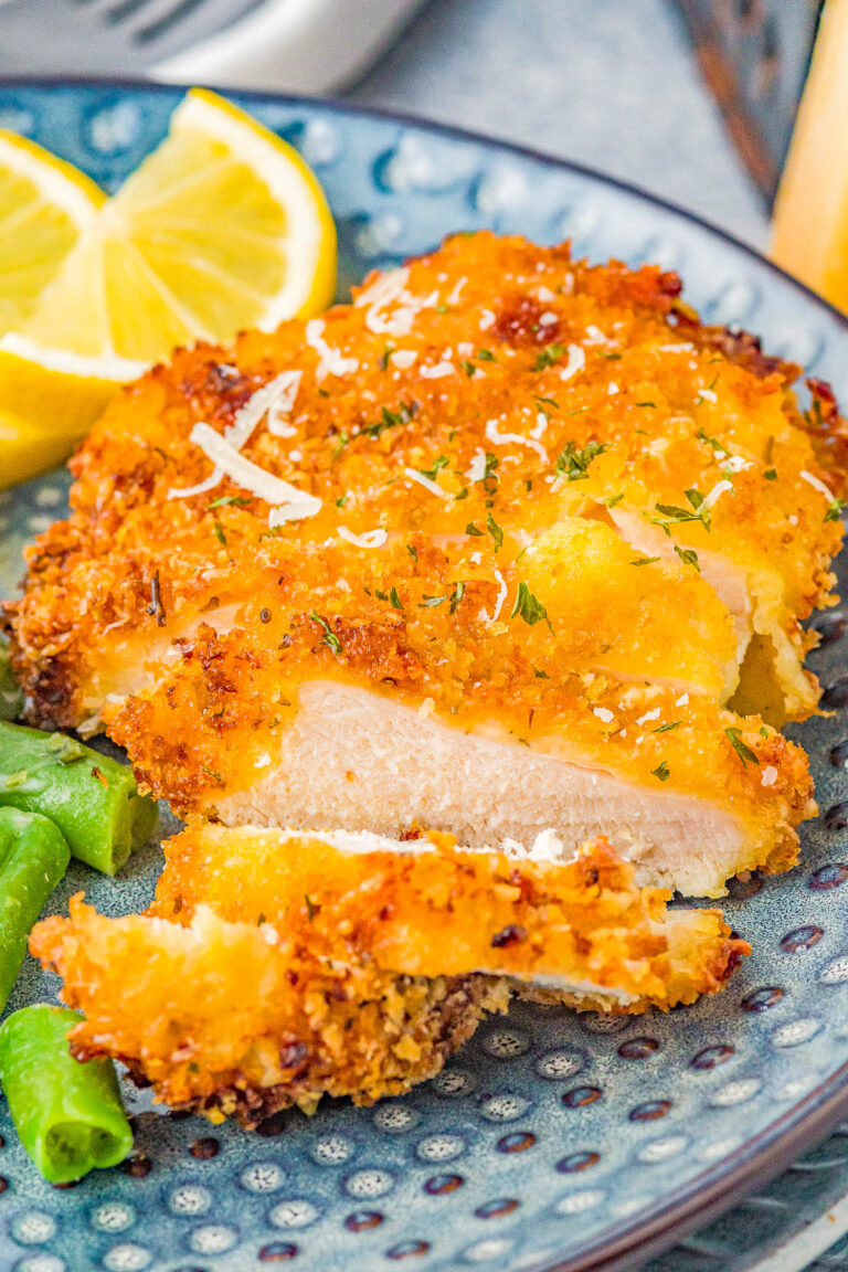 Crispy Air Fryer Breaded Chicken Breasts - Averie Cooks