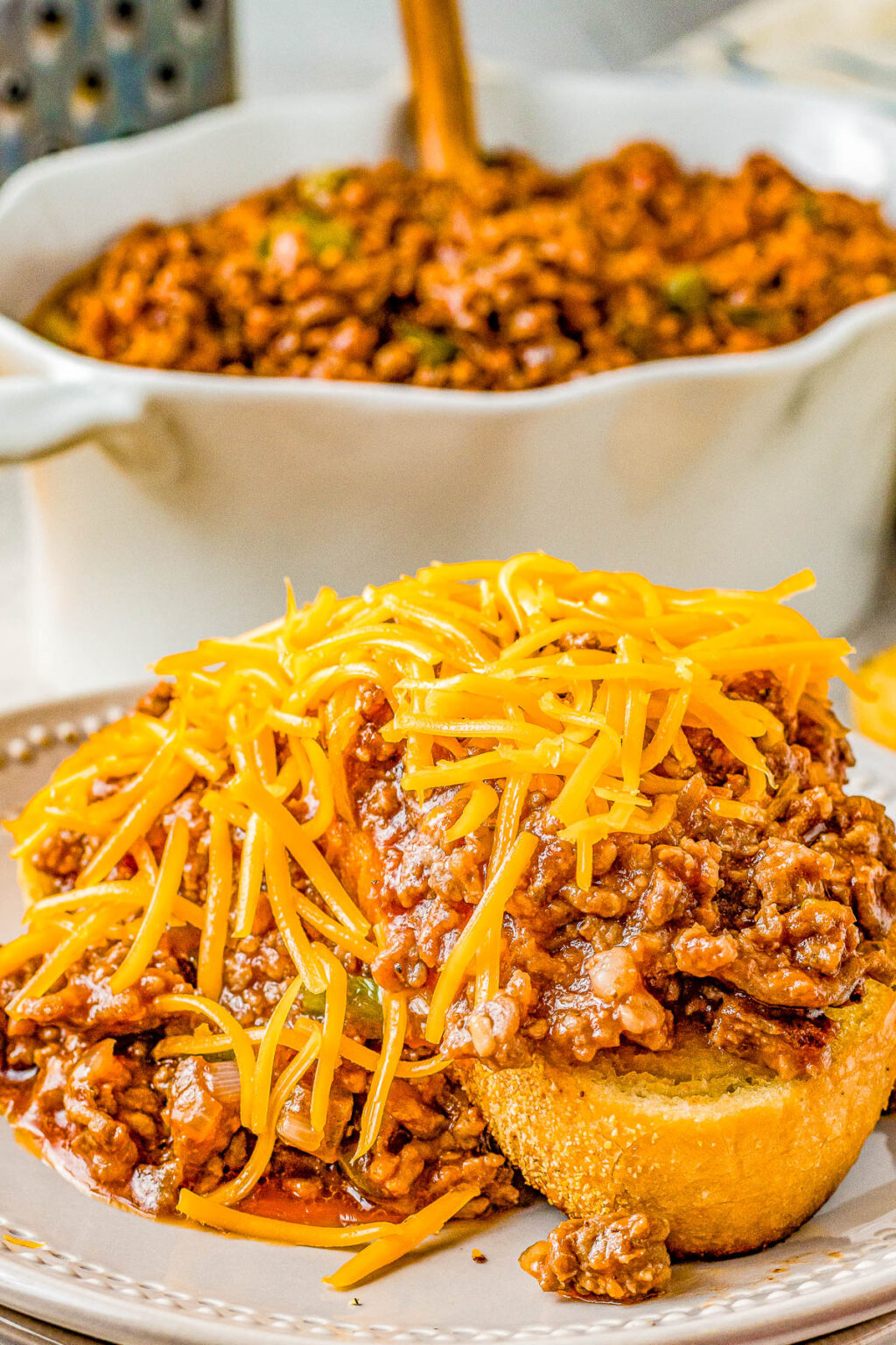 Easy Slow Cooker Sloppy Joes - Averie Cooks