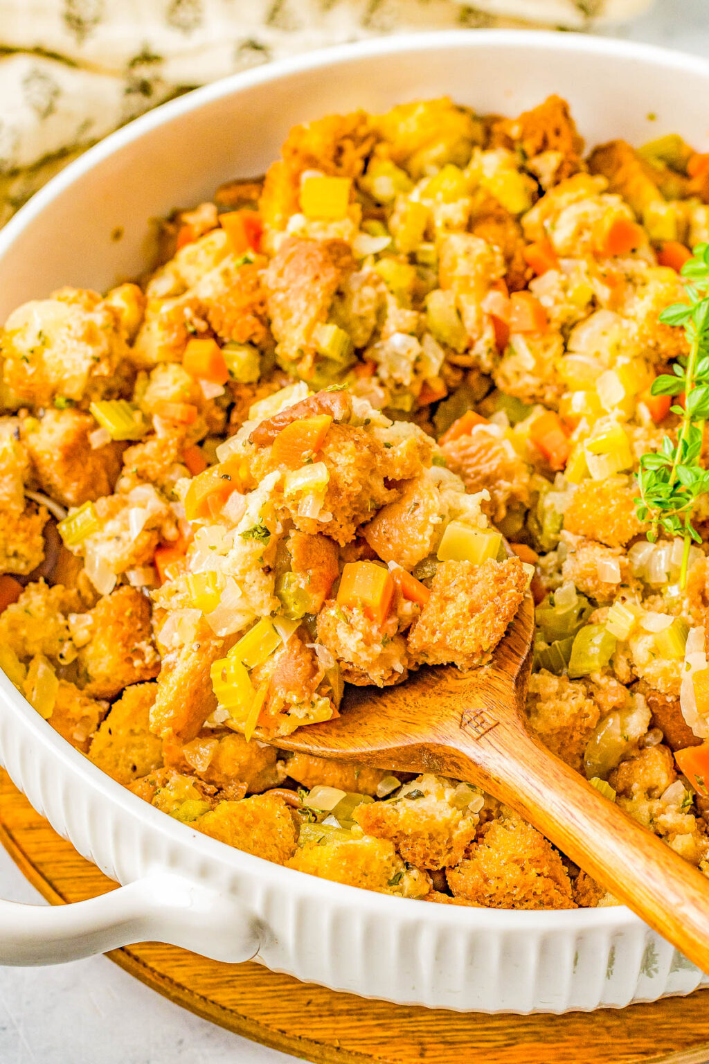 Fast & Easy Homemade Stovetop Stuffing - Averie Cooks