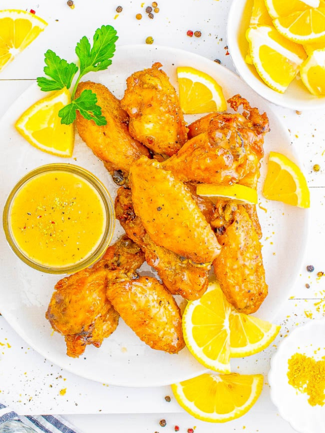 Baked Lemon Pepper Wings Averie Cooks 3400