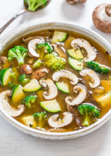 Easy 30-Minute Mushroom Vegetable Soup