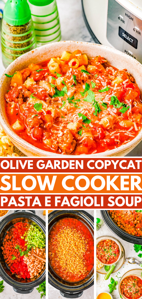 Olive Garden Pasta Fagioli - The Slow Roasted italian