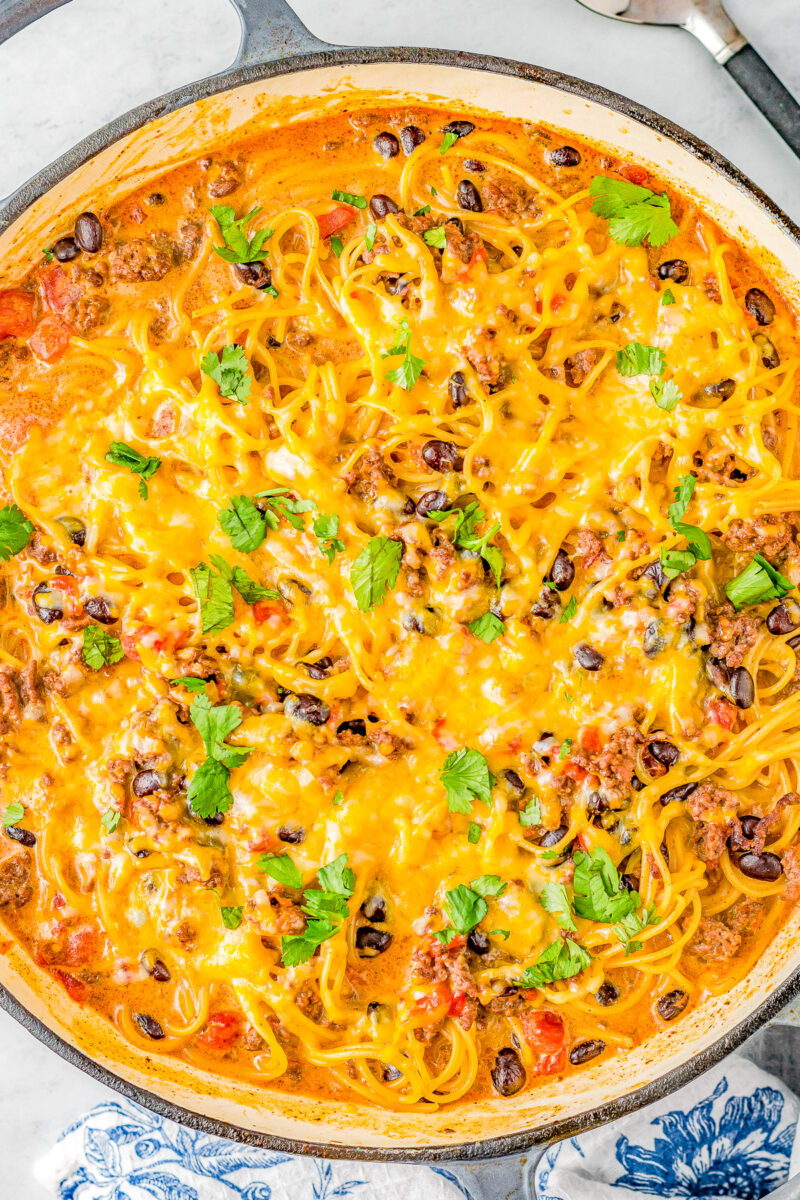 Taco Spaghetti Bake - Averie Cooks