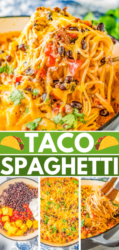 Taco Spaghetti Bake - Averie Cooks