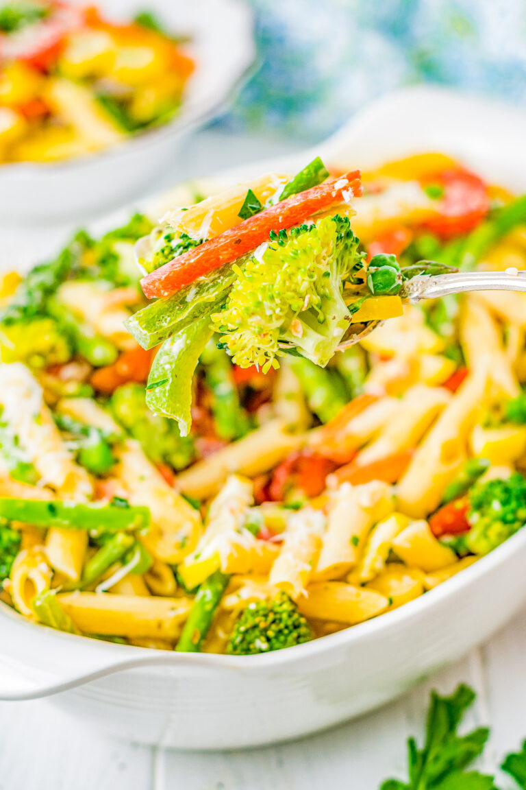 Creamy Pasta Primavera - Averie Cooks