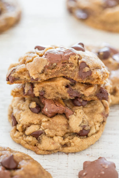 Quadruple Chocolate Rolo Cookies - Averie Cooks