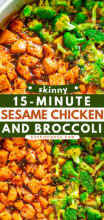 15-Minute Healthier Sesame Chicken Recipe - Averie Cooks