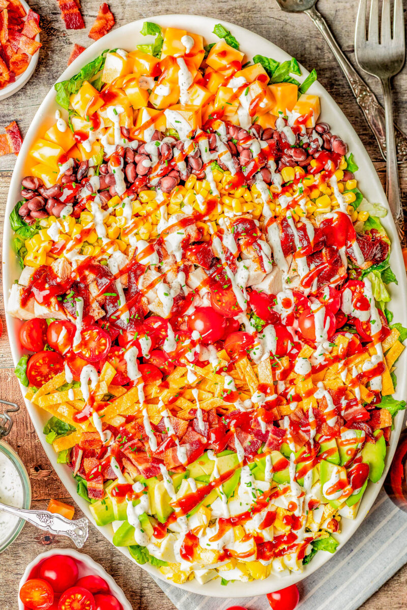 Southwest Chicken Cobb Salad - Averie Cooks