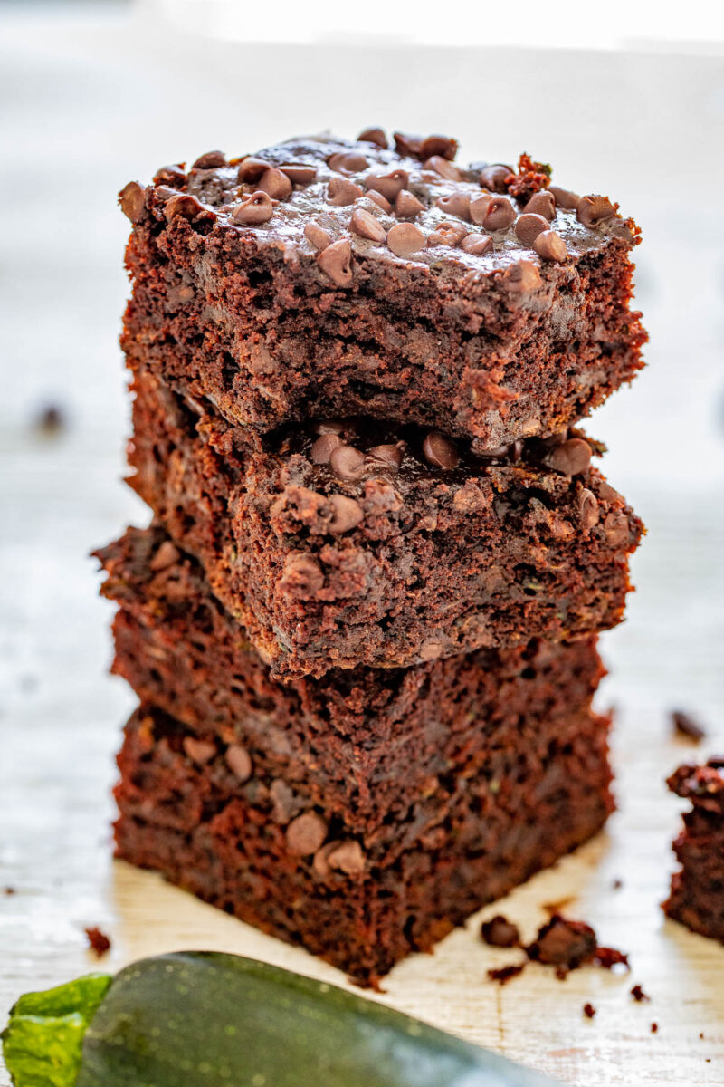 Fudgy Zucchini Brownies - Averie Cooks