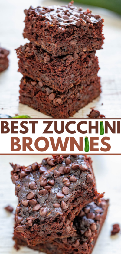 Fudgy Zucchini Brownies - Averie Cooks