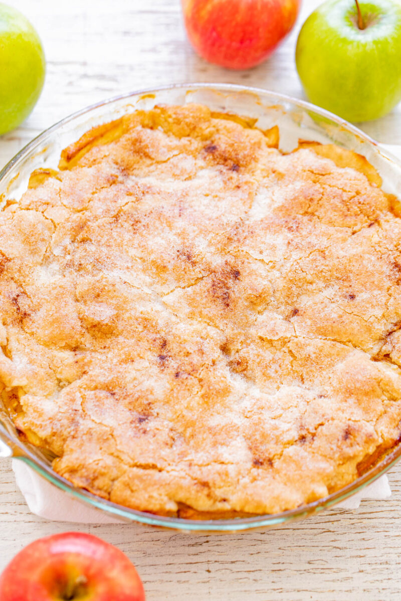 Easy Crustless Apple Pie Averie Cooks