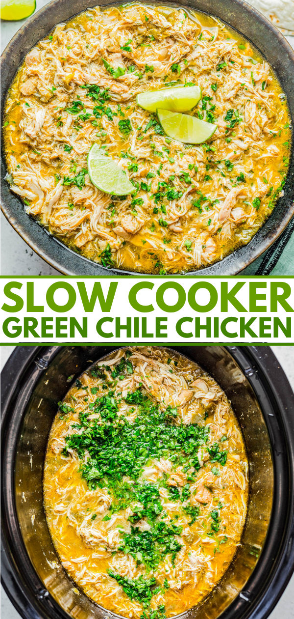 Slow Cooker Green Chili Chicken (5-Ingredients!) - Real Food Whole Life