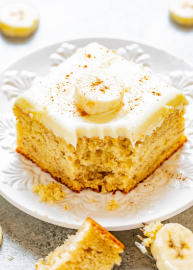 Best Banana Cake With Cream Cheese Frosting