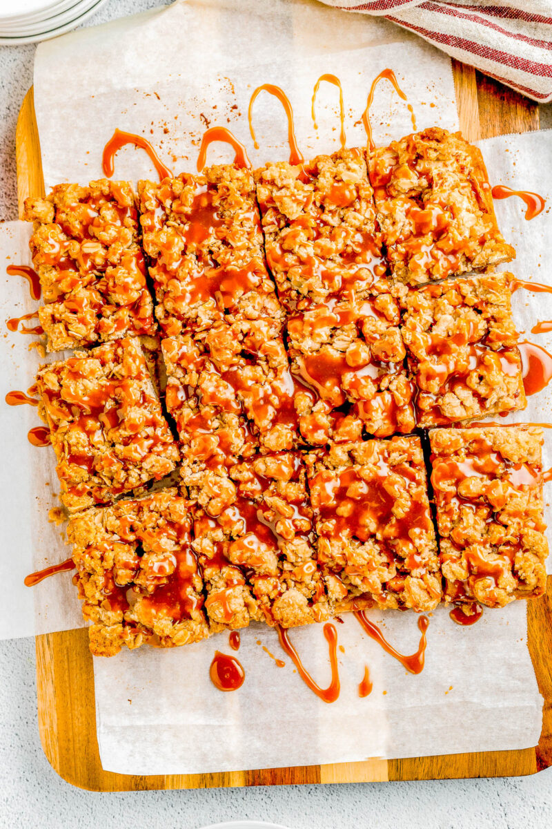 Salted Caramel Apple Pie Bars (From Scratch!) - Averie Cooks