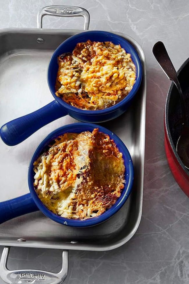 Delling 6 Pack Ceramic Soup Bowls with Handles, 24 Oz Large Serving Soup  Bowl Set, Ceramic Soup Crocks for French Onion Soup, Cereal, Chilli, Stew