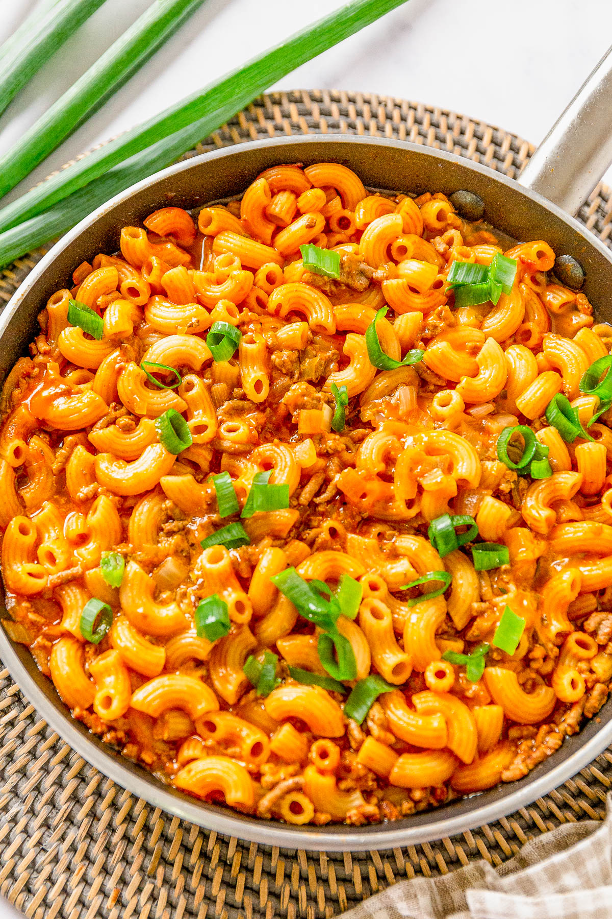 One Pot Pasta with Ground Beef - The Seasoned Mom