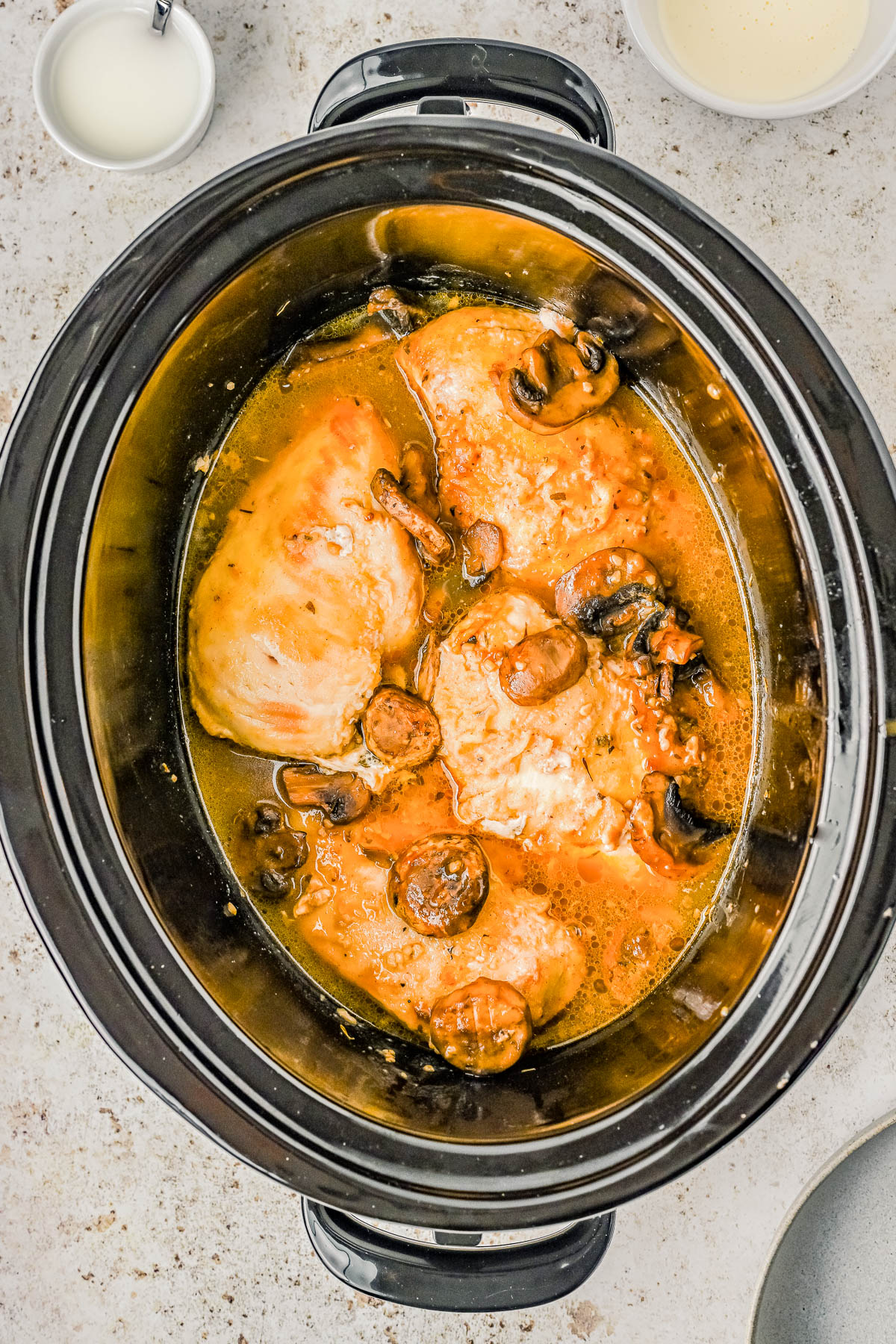 EASY Slow Cooker Chicken Marsala - Averie Cooks