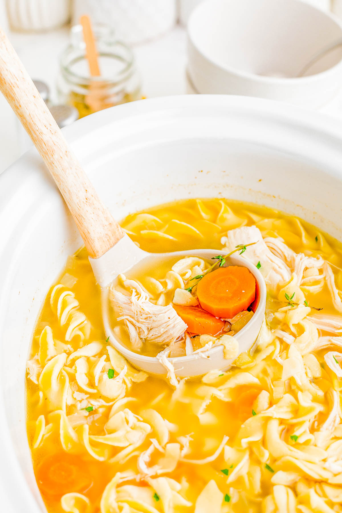 Slow Cooker Chicken Noodle Soup - The Slow Roasted Italian