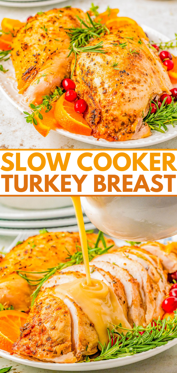 Easy Slow Cooker Bone In Turkey Breast - 23