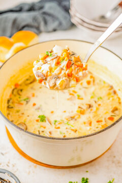 Creamy Turkey Wild Rice Soup - Averie Cooks