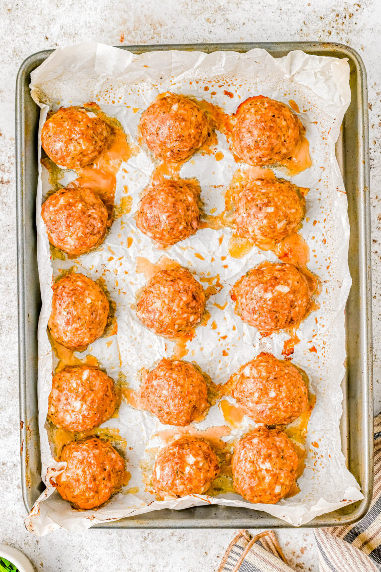 30 Minute Baked Italian Meatballs Averie Cooks