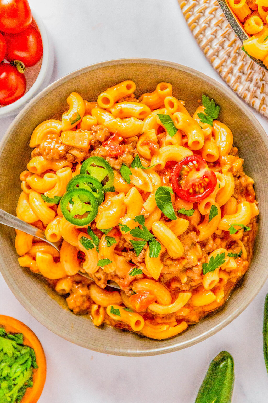 30-Minute Tex Mex Pasta Skillet - Averie Cooks