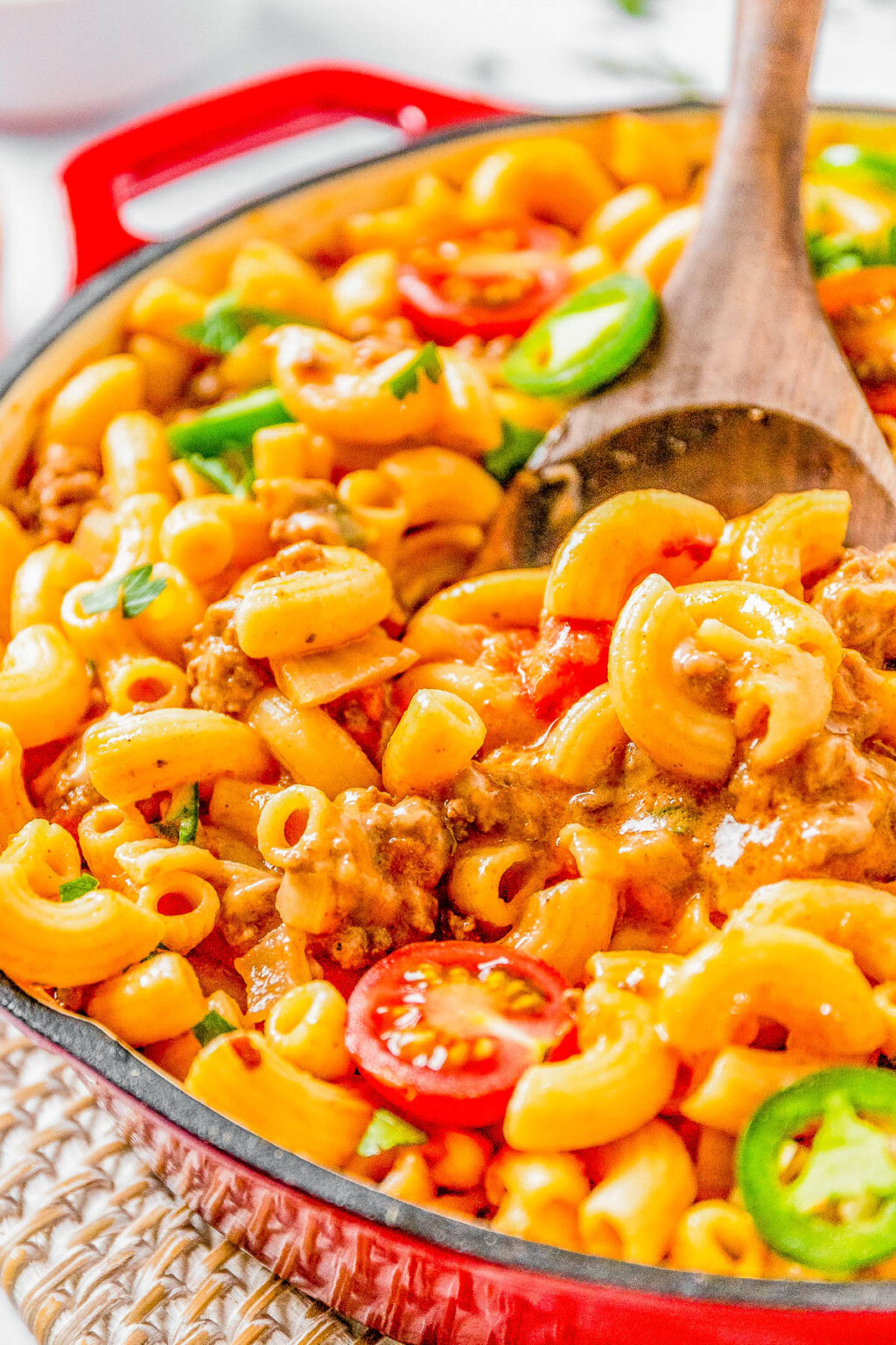 30-Minute Tex Mex Pasta Skillet - Averie Cooks