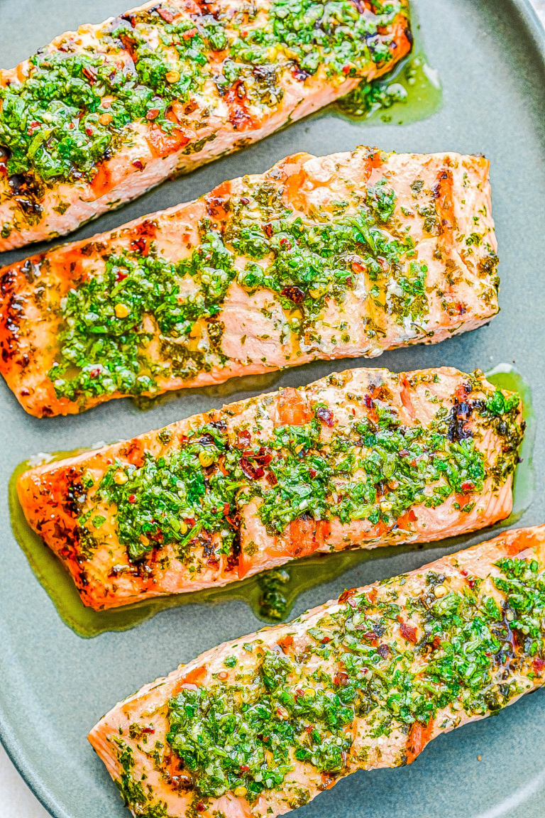 Grilled Honey Glazed Salmon - Averie Cooks